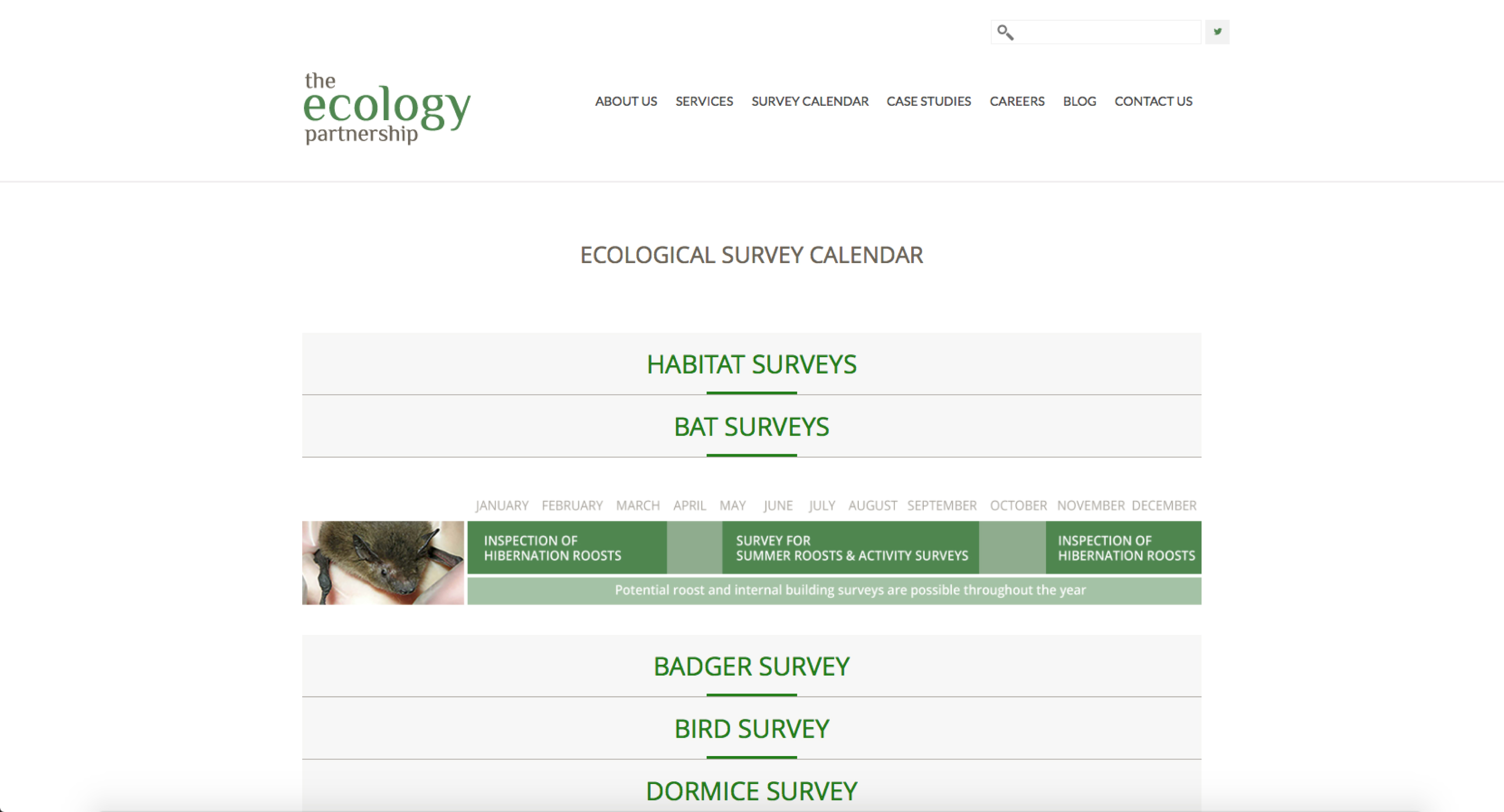 ecological survey calender