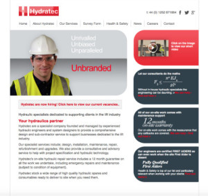 hydratec website homepage