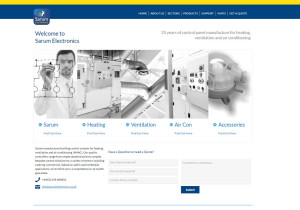 new sarum electronics website design