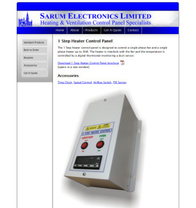 previous sarum website design