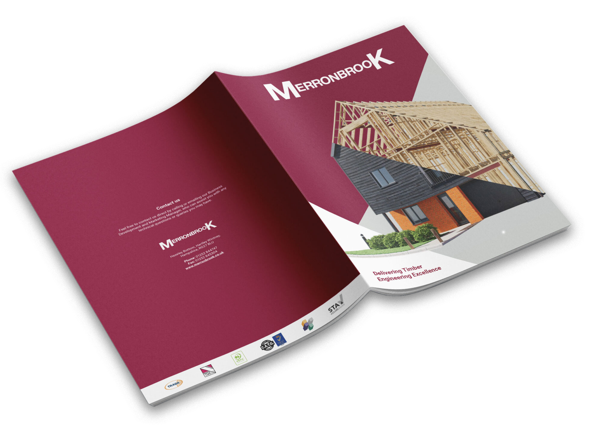 Merronbrook brochure mockup